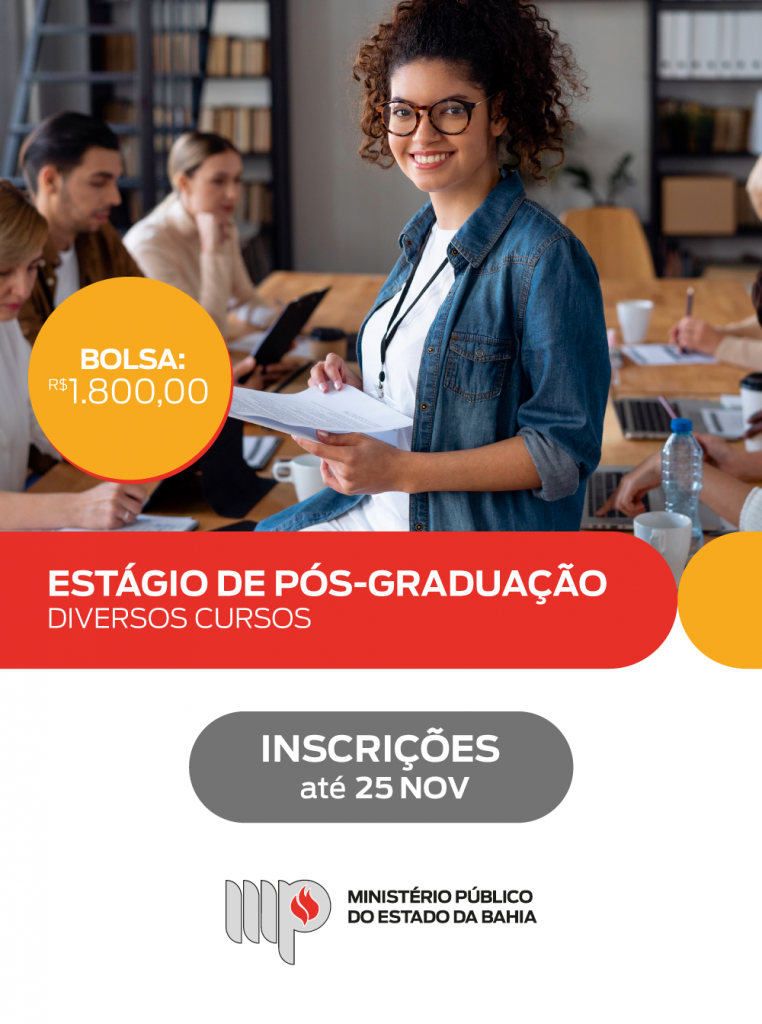 Estágio de Pós-Graduação (diversos cursos) – Inscrições prorrogadas até 25 de novembro de 2022.